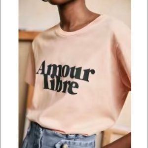 Sezane Amour Libre T-Shirt Sz. XS